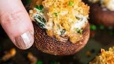 Cheesy Spinach Stuffed Mushrooms