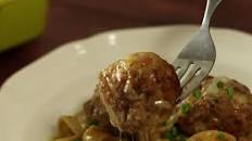 Cheesy Swedish Meatball Bake