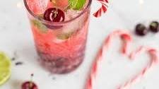 Cherry Candy Cane Mojito
