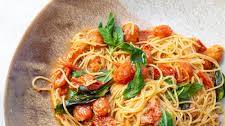 Cherry tomato and basil pasta