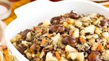 Chestnut, Pear, and Wild Rice Stuffing
