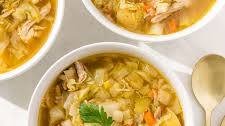 Chicken and Cabbage Soup with Ginger