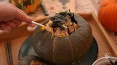 Chicken and Rice Stuffed Kabocha Squash