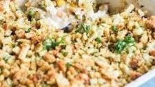 Chicken and Stuffing Casserole with Vegetables