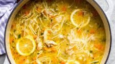 Chicken Noodle Soup with Lemon