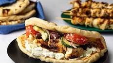 Chicken Souvlaki With Tzatziki Sauce and Greek Salad Recipe
