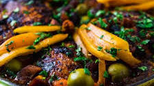 Chicken Tagine with Preserved Lemons and Olives