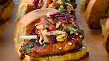 Chicken Teriyaki Sliders with Pickled Asian Slaw
