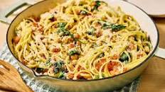 Chickpea Pasta with Spinach