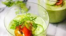 Chilled Cucumber and Avocado Soup