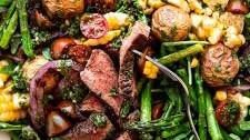 Chimichurri Steak and Vegetable Salad