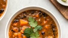 Chipotle Black Bean & Sweet Potato Soup