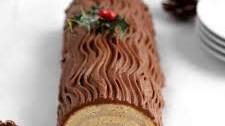 Chocolate Chestnut Cream Yule Log - Bûche de Noël