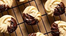 Chocolate Dipped Butter Cookies