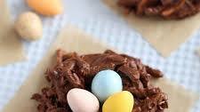 Chocolate Easter Bird's Nest Cookies