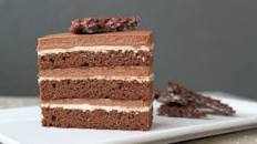 Chocolate Hazelnut Cake with Praline Chocolate Crunch