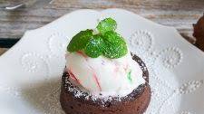 Chocolate Mint Lava Cakes