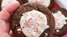 Chocolate Peppermint Cake Mix Cookies