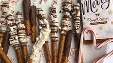 Chocolate Peppermint Crunch Covered Pretzels