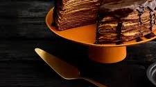 Chocolate-Pumpkin Crepe Cake