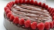 Chocolate Raspberry Truffle Cake