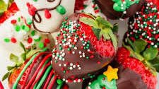 Christmas Chocolate Covered Strawberries