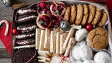Christmas Cookie Box + White Chocolate Peppermint Bark Recipe