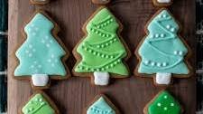 Christmas Tree Gingerbread Cookies
