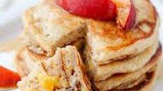 Cinnamon Peach Pancakes