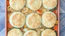 Classic Chicken Pot Pie with Homemade Biscuit Topping