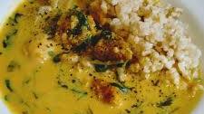 Coconut Milk Curry, Spinach, Kabocha Squash