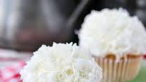 Coconut Snowball Cupcakes