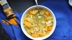 Cold Weather Cabbage Soup with Butternut Squash and Turmeric