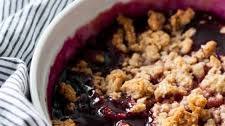 Concord Grape and Peanut Butter Crumble