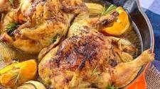 Cornish Game Hen Recipe with Orange and Rosemary