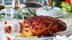 Cranberry and Orange Glazed Ham