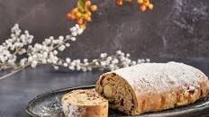 Cranberry and pistachio stollen