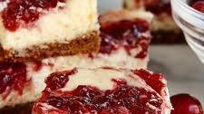 Cranberry Gingerbread Cheesecake Bars