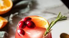 Cranberry Orange Bourbon Fizz