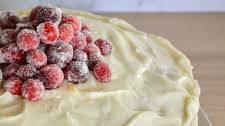 Cranberry Orange Cake with Cream Cheese Frosting