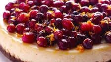 Cranberry Orange Cheesecake