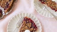 Cranberry Orange Crumb Tart