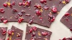Cranberry Orange Dark Chocolate Bark