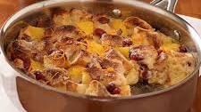 Cranberry-Orange Skillet Bread Pudding