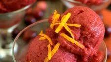Cranberry Orange Sorbet