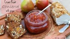 Cranberry Pear Conserve with Ginger