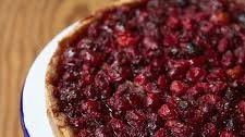 Cranberry Tart with Nut Crust
