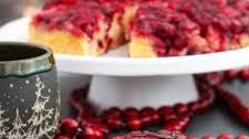 Cranberry upside down cake