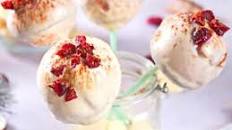 Cranberry White Chocolate Cake Pops