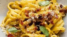 Creamy Butternut Squash Pasta with Bacon